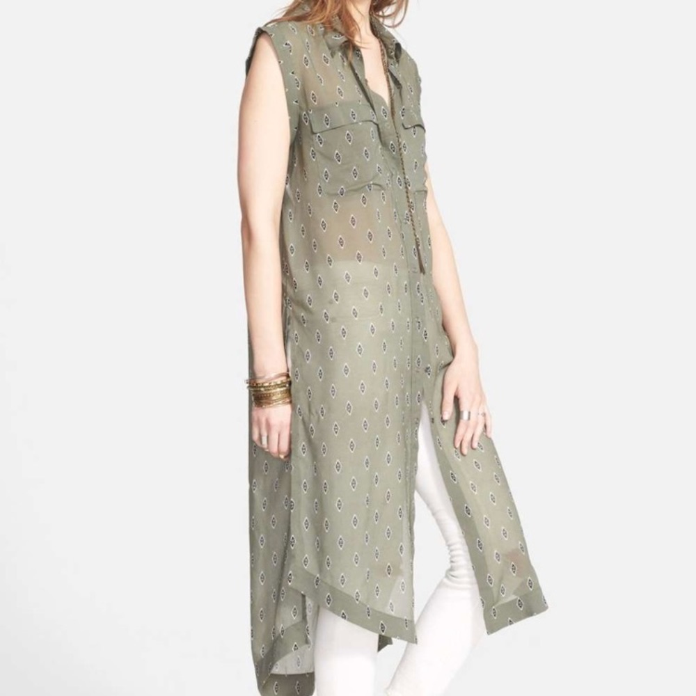 Free People Mercer tunic dress blouse Sz L
